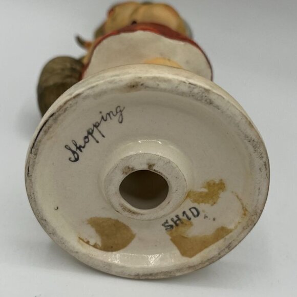 Shopping Girl Porcelain Figurine by Napco Marked SH1D VINTAGE Unique Rare - Picture 4 of 4